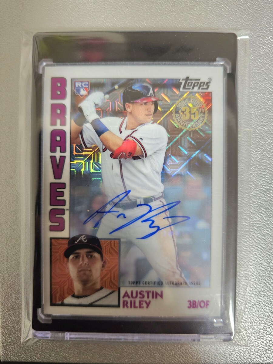 topps オースティンライリー直筆サインカードRC Yahoo!オークション -「austin riley」の落札相場・落札価格