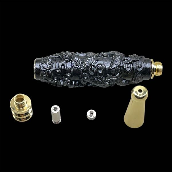 煙管 タバコフィルターホルダー タバコパイプ マウスピース フィルター タバコホルダー シガレットホルダー 真鍮ウッド
