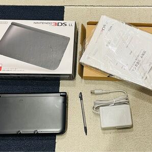 ニンテンドー3DSLL ブラック 本体動作品 送料無料 箱付き 任天堂