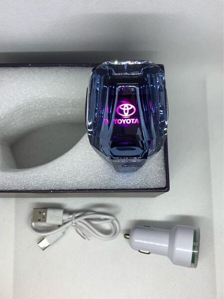 TOYOTA LED クリスタル シフトノブ 7色 グラデーション 汎用
