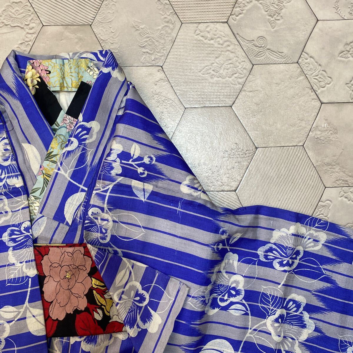 アンティーク着物 正絹 単衣 矢羽模様　Sunday sale中 アンティーク着物 正絹 単衣 矢羽模様 Sunday sale中 商品検索