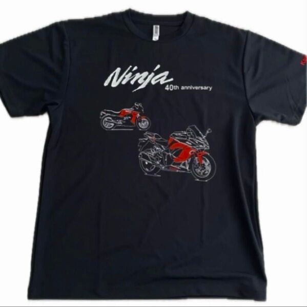 ◆超レア カワサキ KAWASAKI ninja 40周年記念 Tシャツ GPZ900R 1000SX サイズ:LL 半袖 ロゴ