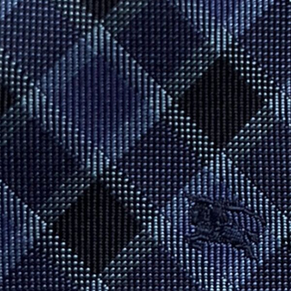 ★ 超美品! ★バーバリー ブラックレーベル チェック ホースマーク シルクネクタイ BURBERRY