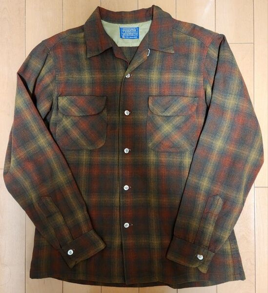 PENDLETON 60's ボードシャツ Mサイズ オンブレ