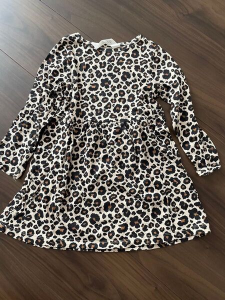 H&Mヒョウ柄ワンピース90サイズ