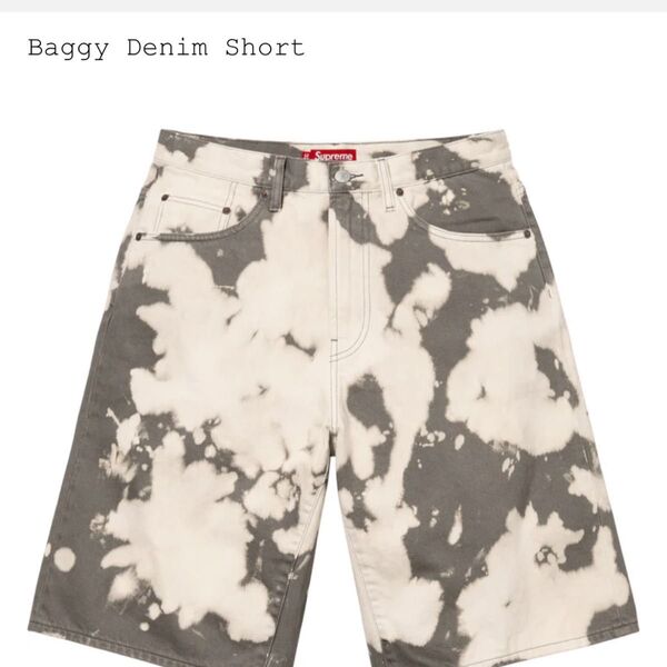 Supreme Baggy Denim Short "Bleached"