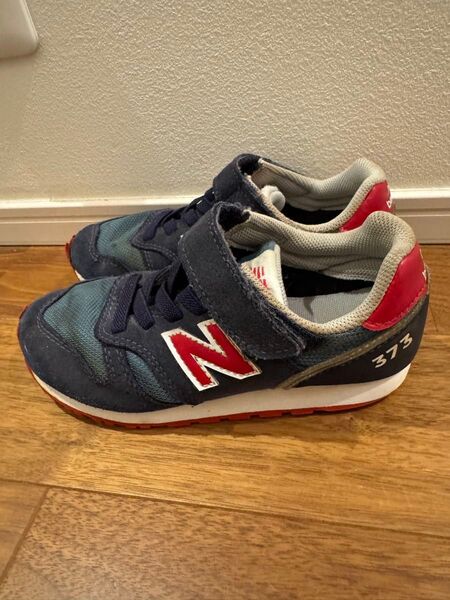 New balance キッズ スニーカー 373 ネイビー レッド 18.5cm