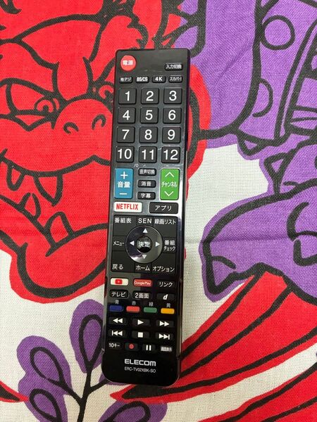 ELECOM テレビ リモコン ERC-TV02XBK-SO 管理415