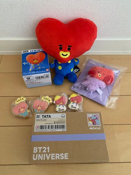 bt21 tata ぬいぐるみ セット minini クッキーチャーム