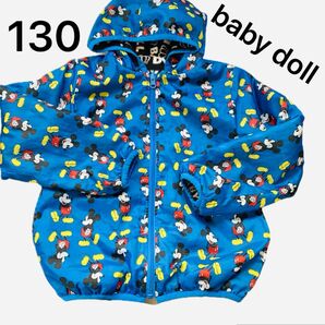 babydoll 130 ミッキー disney リバーシブル アウター