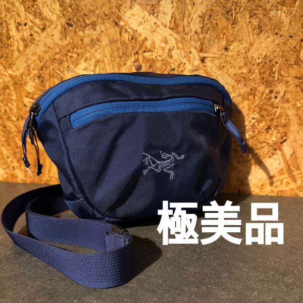 極美品 ARC'TERYX アークテリクス MAKA 1 マカ1 ボディバッグ ブルー