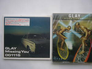 GLAY 未開封シングル セット /「Missing You」（初回生産分/紙製ジャケット）+「STAY TUNED」