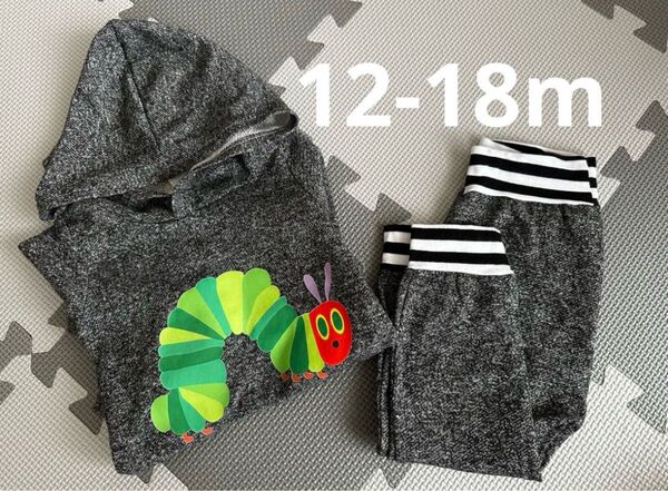 【美品】はらぺこあおむし ロンパース セットアップ