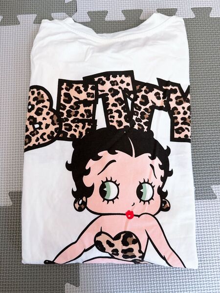 Betty Boop ベティちゃん レオパード 半袖Tシャツ