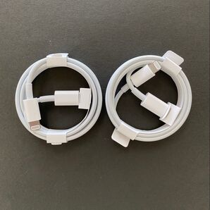 iPhone 付属品 新品 未使用 純正品 充電ケーブル USB-C ライトニング 2個セット Lightningケーブル