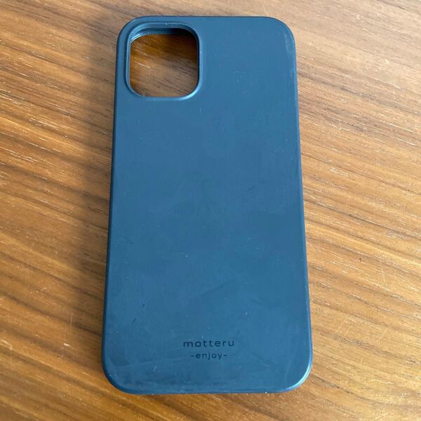 motteru iPhoneケース ブラック iPhone12mini