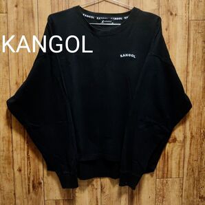 KANGOL カンゴール ロンT 長袖Tシャツ ビッグシルエット ブラック