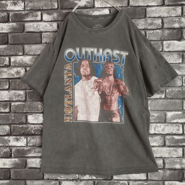 鬼フェード アウトキャスト ヒップホップ バンドTシャツtシャツ バンT バンt OUTKAST 古着 半袖