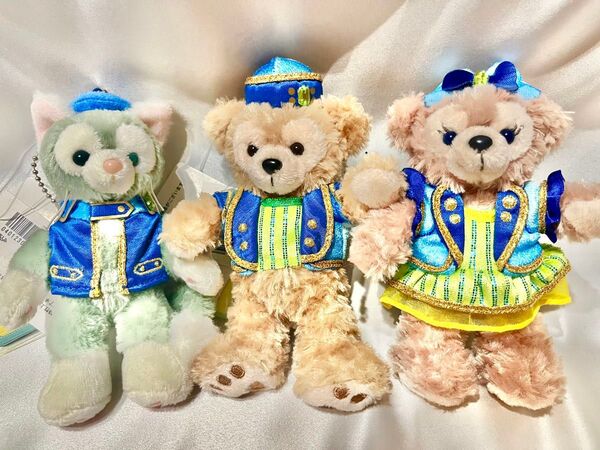 クリスタルウィッシュジャーニー 15周年 ディズニー シェリーメイ ダッフィー ぬいぐるみバッジ TDS グッズセット