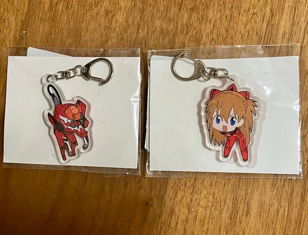 エヴァンゲリオン アスカ 2号機 アクリルキーホルダー 2個セット