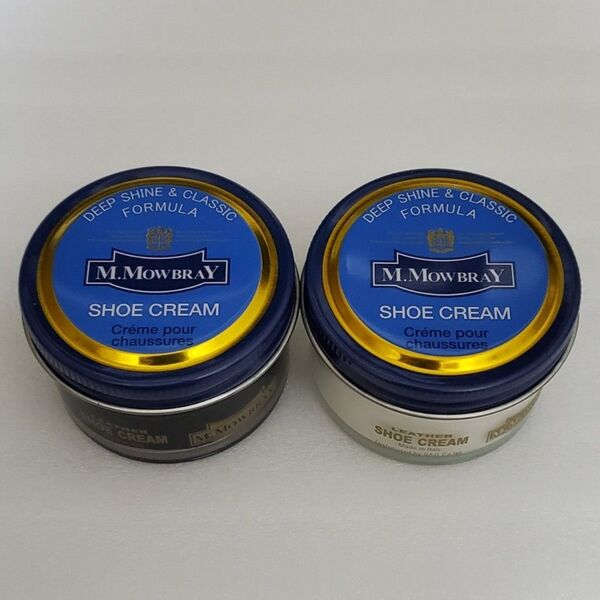 M.MOWBRAY モゥブレィ モウブレイ SHOE CREAM シュークリーム ニュートラル ブラック 無色 黒 イタリア製