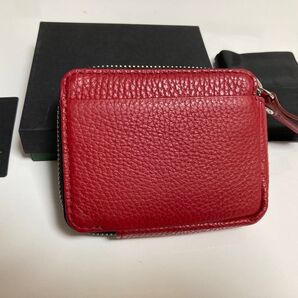 IS/IT イズイット レザー コンパクト財布 エコバッグ付き 967001 アカ正規品 新品