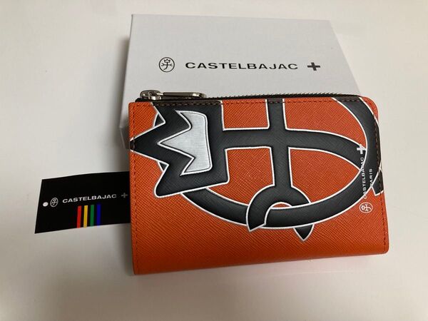 CASTEL BAJAC カステルバジャック 二つ折り財布 ウプラ 054623 オレンジ 定価22000円 新品