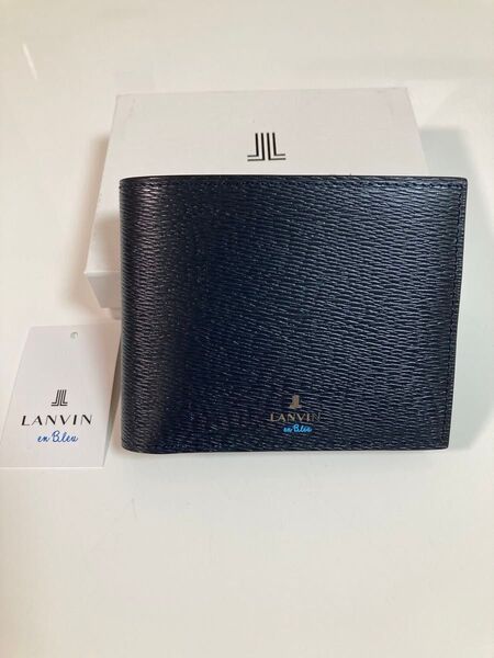 LANVIN EN Bleu ランバンオンブルー 二つ折り財布 ワグラム コン 定価16500円 正規品 新品