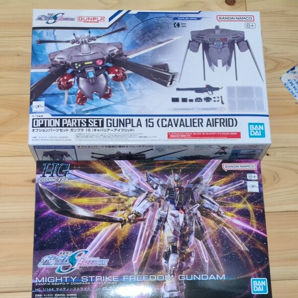 HG キャバリアーアイフリッド+マイティーストライクフリーダムガンダム