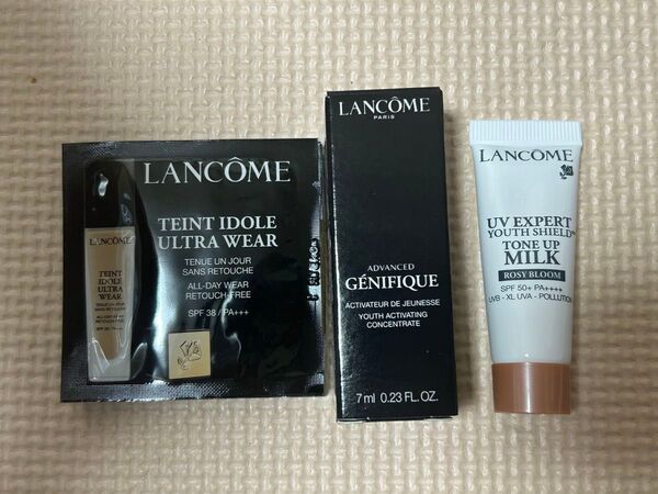 LANCOME トライアルセット 美容液 メイクアップベース ファンデ まとめ売