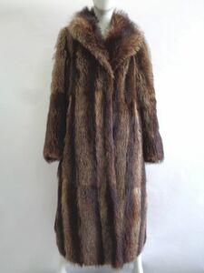  raccoon fur fur * coat american size 6-8