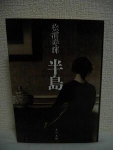 半島 ★ 松浦寿輝 ◆ 読売文学賞受賞作 耽美と迷宮的悦楽に満ちた傑作長篇 現実とも虚構ともつかぬ時間が過ぎていく 己の影と対話