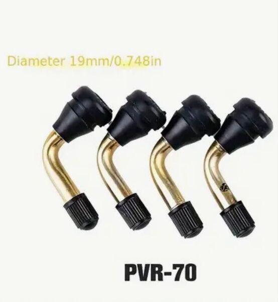 タイヤエアバルブL型 PVR-70 4個入りバルブコア修理タイヤパーツバイク用品