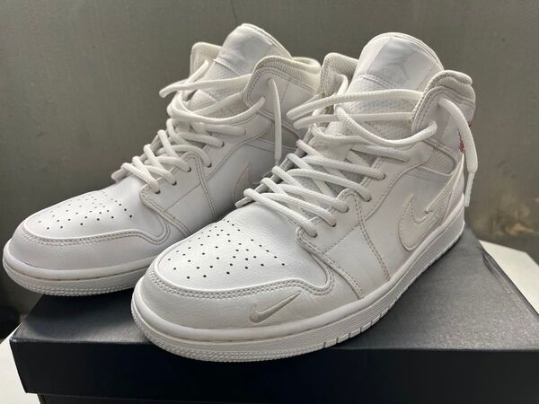 NIKE AIR JORDAN 1 MID SE "EURO TOUR"(2020) 27cm ホワイト
