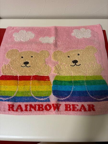 【RAINBOW BEAR 】タオル ピンク