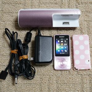 SONY ウォークマン Sシリーズ NW-S14K (PI) ライトピンク スピーカーセット #4 ※美品