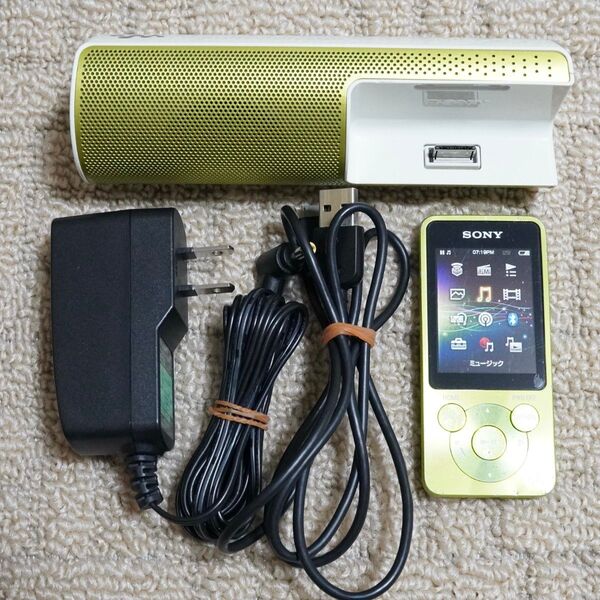 SONY WALKMAN ウォークマン Sシリーズ NW-S784(G) グリーン スピーカーセット ※傷や汚れあり