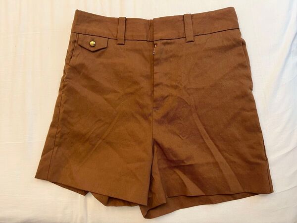 トゥモローランド MACPHEE ブラウン ハーフパンツ ゴールド金具 HERMES LOEWE CELINE