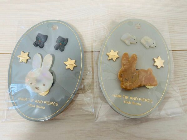 ミッフィー うさぎ ピアス&ヘアゴム 2点セット