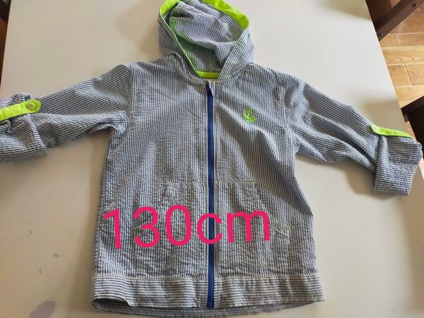 パーカー 薄地 130cm 長袖 7部丈 5部丈 春先 綿100% 着心地良い フーディー