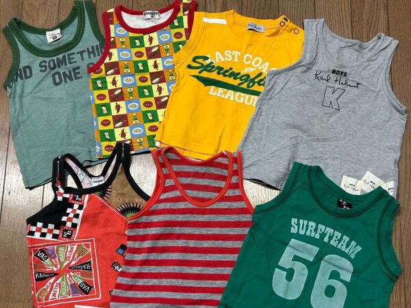 ランニングシャツ7枚セット 男の子 子ども まとめ売り90センチ キッズ タンクトップ