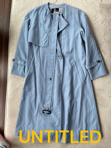 【極美品】UNTITLED トレンチコート ライトブルー