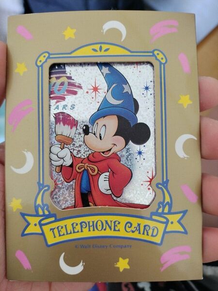 ディズニー テレフォンカード ミッキーマウス 魔法使い