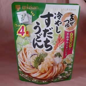ミツカン まぜつゆ 冷やしすだちうどん 4袋入り 麺用調味料