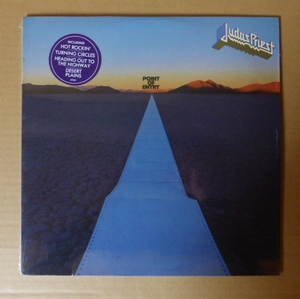 JUDAS PRIEST「POINT OF ENTRY」米ORIG [初回FC規格] ステッカー有シュリンク美品