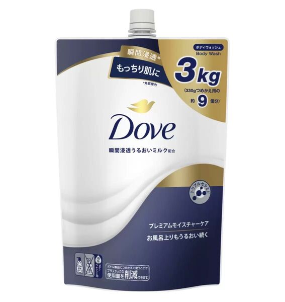 Dove ボディウォッシュ プレミアム モイスチャーケア 詰替え用 3kg