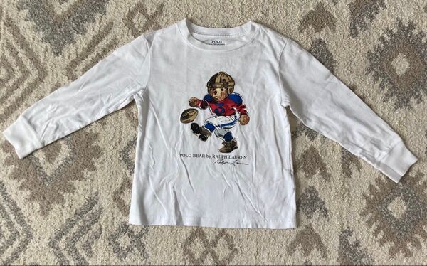 ポロラルフローレン ポロベア ロンT キッズ ホワイト100サイズ