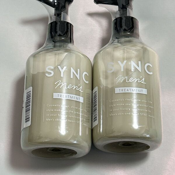 2本セット SYNC men 's トリートメント 300ml 無添加 保湿 頭皮ケア コンディショナーノンシリコン