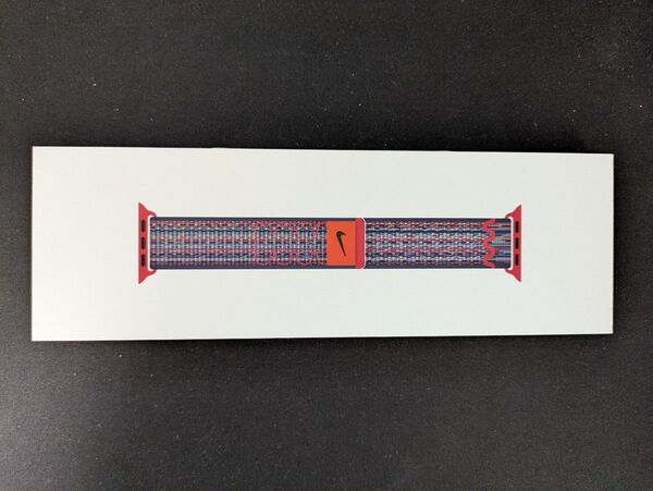 ★☆Apple Watch 46mm ブルー/レッド Nikeスポーツループ MXU43FE/A