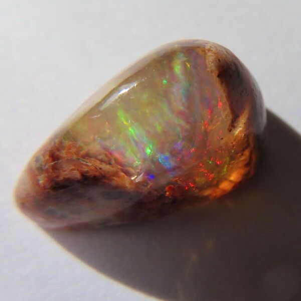 宝石品質 天然カンテラオパール メキシコ産 ペアシェイプカボション 約4.91ct ルース 無穴